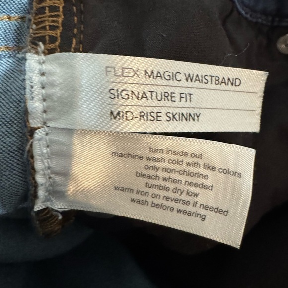 Lane Bryant Signature Fit Skinny Jean Indigo Dark Wash Size 16 Stretch - Picture 9 of 11